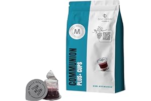 DISCOVERY PRODUCTS Travel Pack - Pre-Filled Communion Plus Cup - Bag of 50 with Wafer and 100% Concord Grape Juice