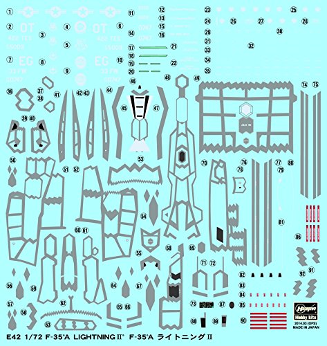 HAS01572 1:72 Hasegawa F-35A Lightning II [MODEL BUILDING KIT]