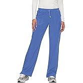 floralhue Women’s Scrub Pants – Soft Stretch Cargo with 8 Pockets, Loose Fit – Consider Sizing Down