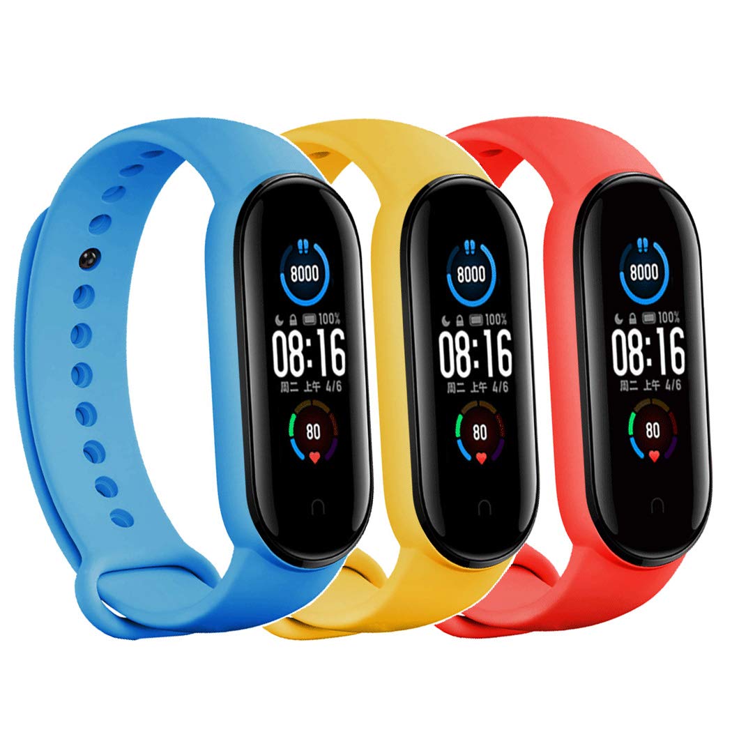 Compatible with Xiaomi Mi Band 6 Strap/Mi Band 5 Strap,Amazfit Band 5 Strap,Colorful Wristband Strap for Amazfit Band 5 Replacement Band