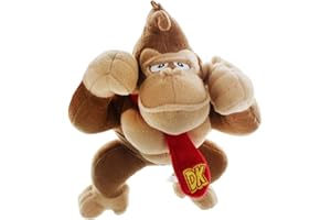 Nintendo 10.5" Donkey Kong Plush Doll - Animal Themed, Soft & Colorful Toy Figure