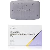 REVITALE Advanced Azelaic Acid &amp; Niacinamide Soap | Face &amp; Body, Calming Cleansing Wash Bar for Smooth, Balanced &amp; Protected Skin, Sea Buckthorn, Gentle Exfoliation Poppy Seeds