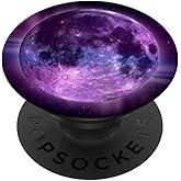 Colourful Lyfe Purple Moon Cosmos Universe Design PopSockets Adhesive PopGrip
