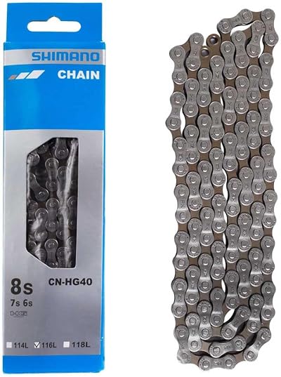 SHIMANO HG40 116 Chain Grey 6/7/8 Speed for Altus Alivio STX Drivetrains