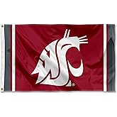 Washington State Cougars Field Stripes Flag