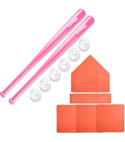 Set De Batte Et Balles Blitzball – 2 Balles Incluses, Plastique, Pour S’éclater