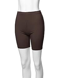 A2Y Basic Solid Cotton Mid Thigh High Rise Biker