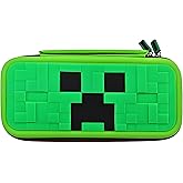 QUBAMG Switch 2 Carrying Case, Hard Shell Protective Carry Travel Case Compatible with Nintendo Switch 2 (2025) Pouch with Built-in Stand 5 Games Cartridges for Console & Accessories Green Pixel
