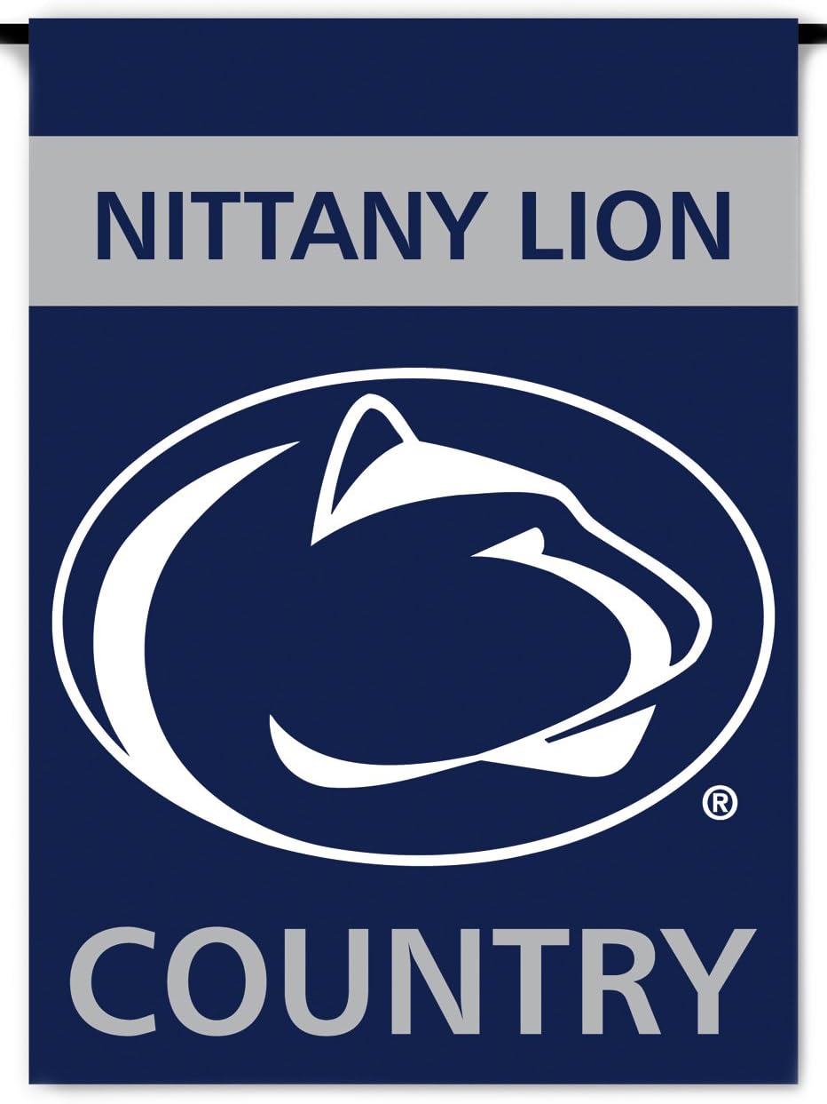 NCAA Penn State Nittany Lions 2-Sided Country Garden Flag, Team Color