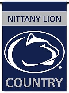 NCAA Penn State Nittany Lions 2-Sided Country Garden Flag, Team Color