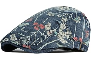 Qianuer Newsboy Hats Adjustable Ivy Flat Cap Gatsby Cabbie Driving Beret for Men Women