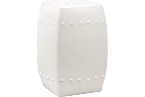 Safavieh Castle Gardens Collection Villa Cream Glazed Ceramic Garden Stool