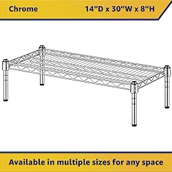 Zedfire 14" x 30" x 8" Chrome Wire Storage