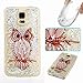 Urberry Galaxy S5 Case, Sparkling Liquid Case, Bling Glitter Case for Samsung Galaxy S5 with a Screen Protector (Owl)