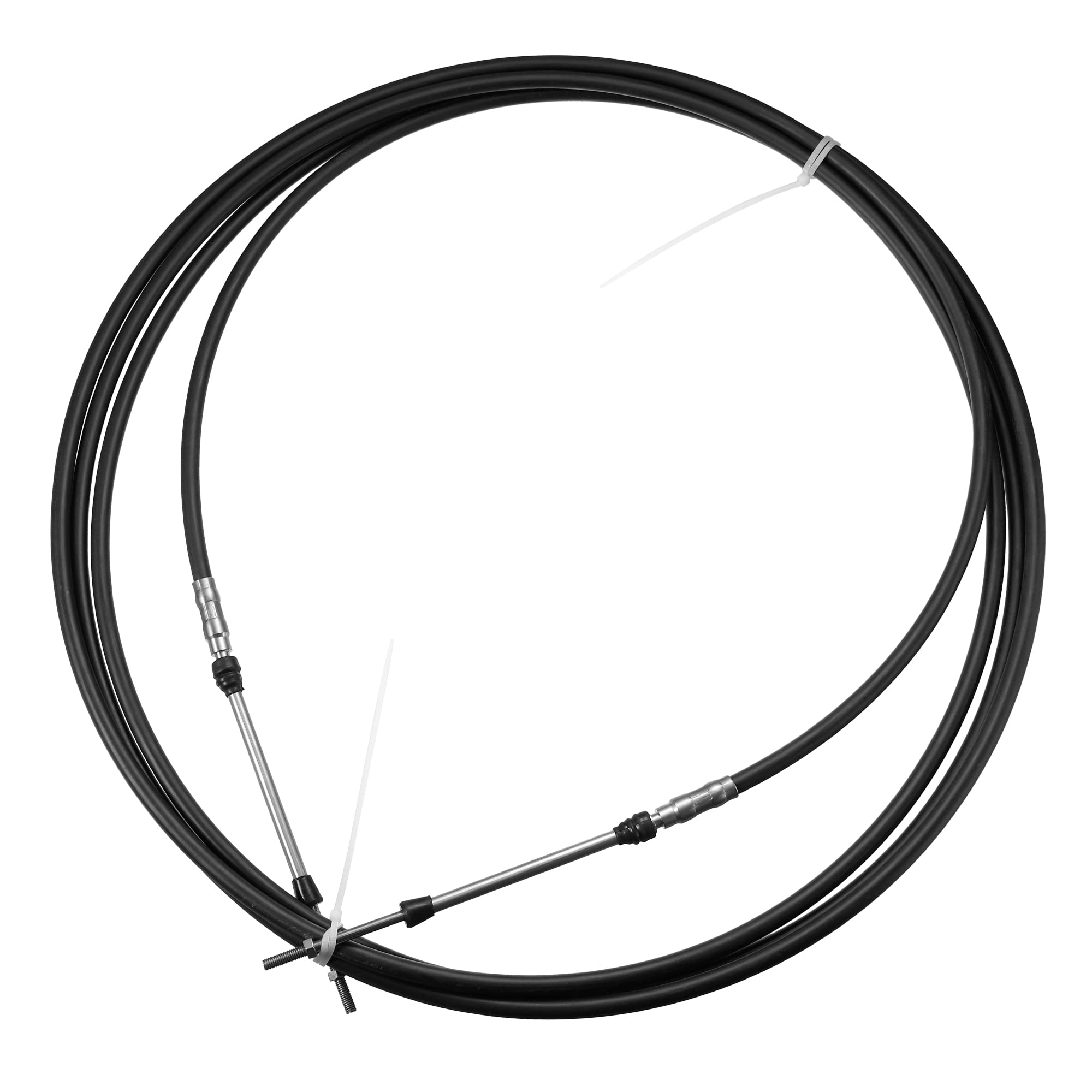 Motoforti 1pcs 16ft 197Inch Throttle Shift Remote Control Box Cable Black