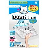 Easy Apply Dust Filter for Ventilation Fan, Peel & Stick, Self-Adhesive, FILTAN, Made in Japan, 3pcs