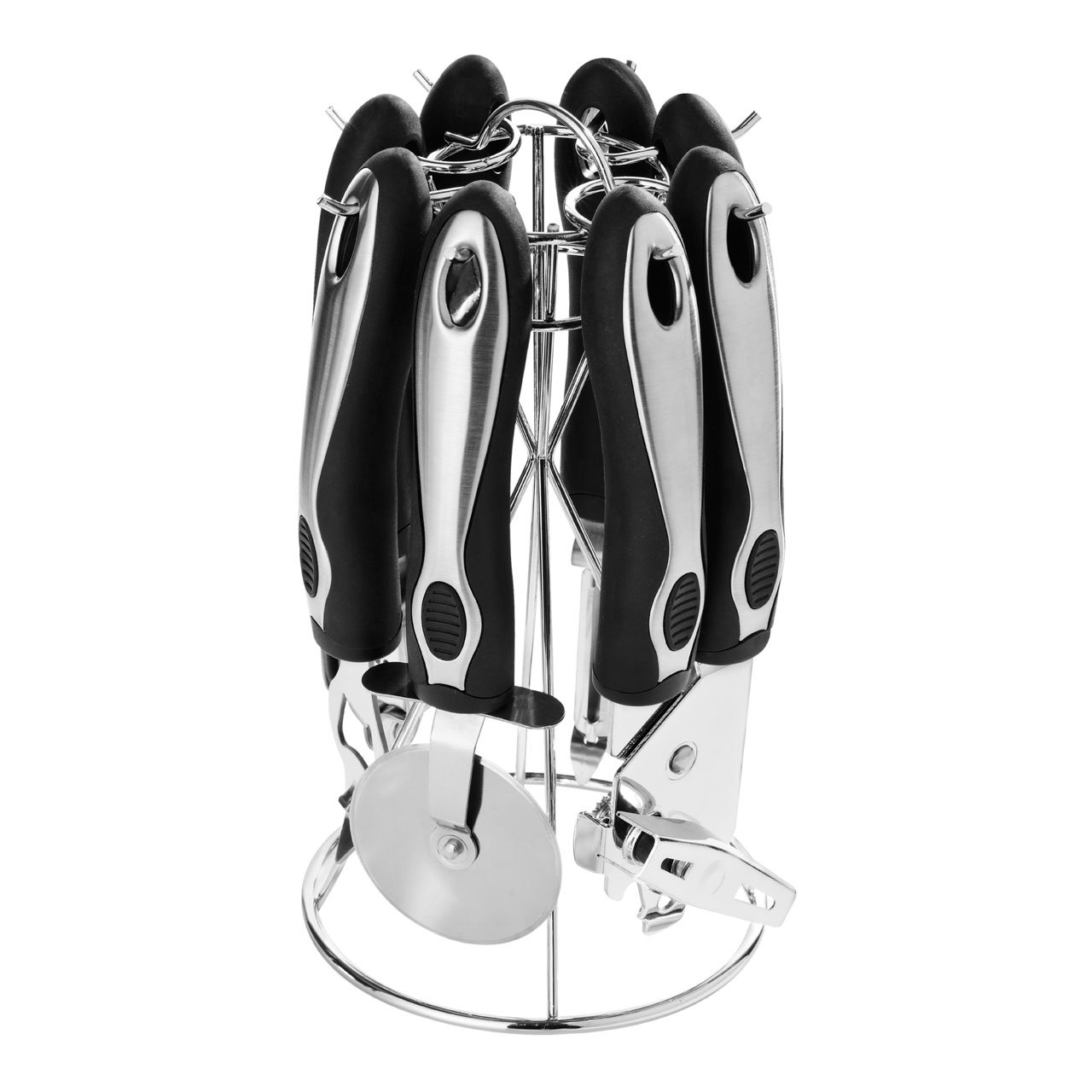 Premier Housewares Kitchen Gadget Set Kitchen Utensil Set Chrome Finish Kitchen Utensils Kitchen Tools Pizza Steel Pizza Knife Six Pieces 24 x 12 x 12