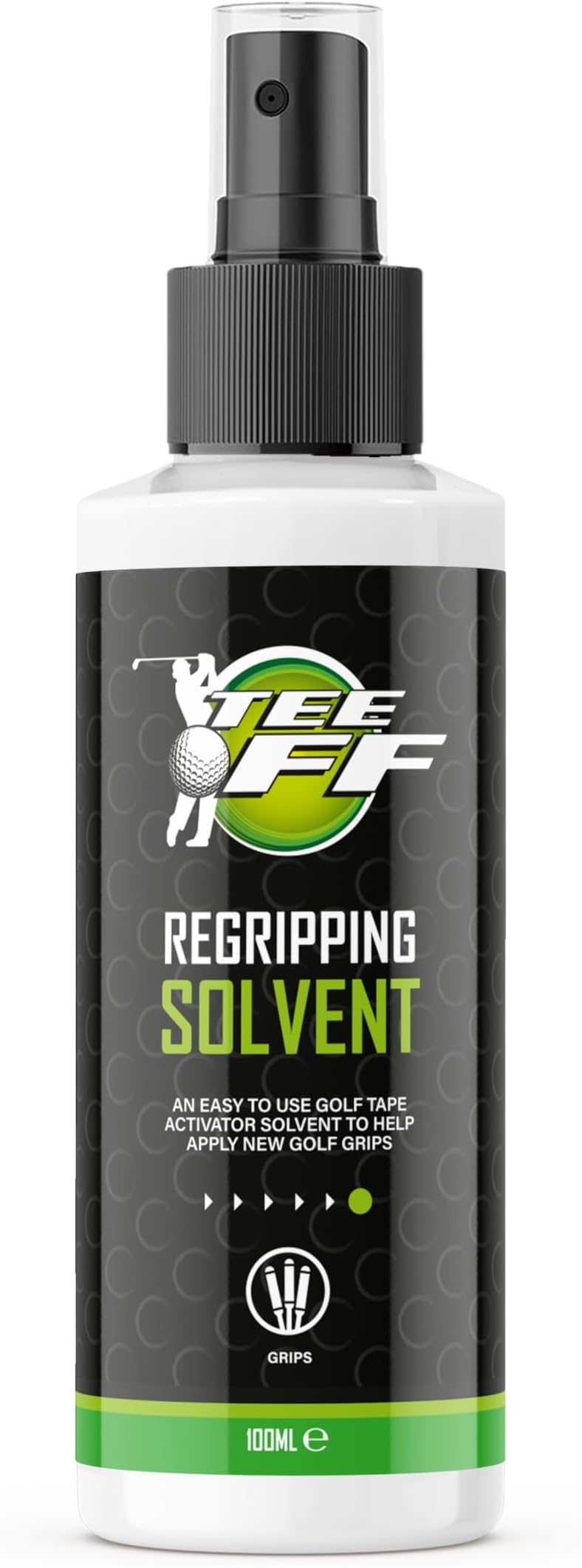 Tee Off Golf Regripping Solvent Spray 100ml Grip Tape Activator