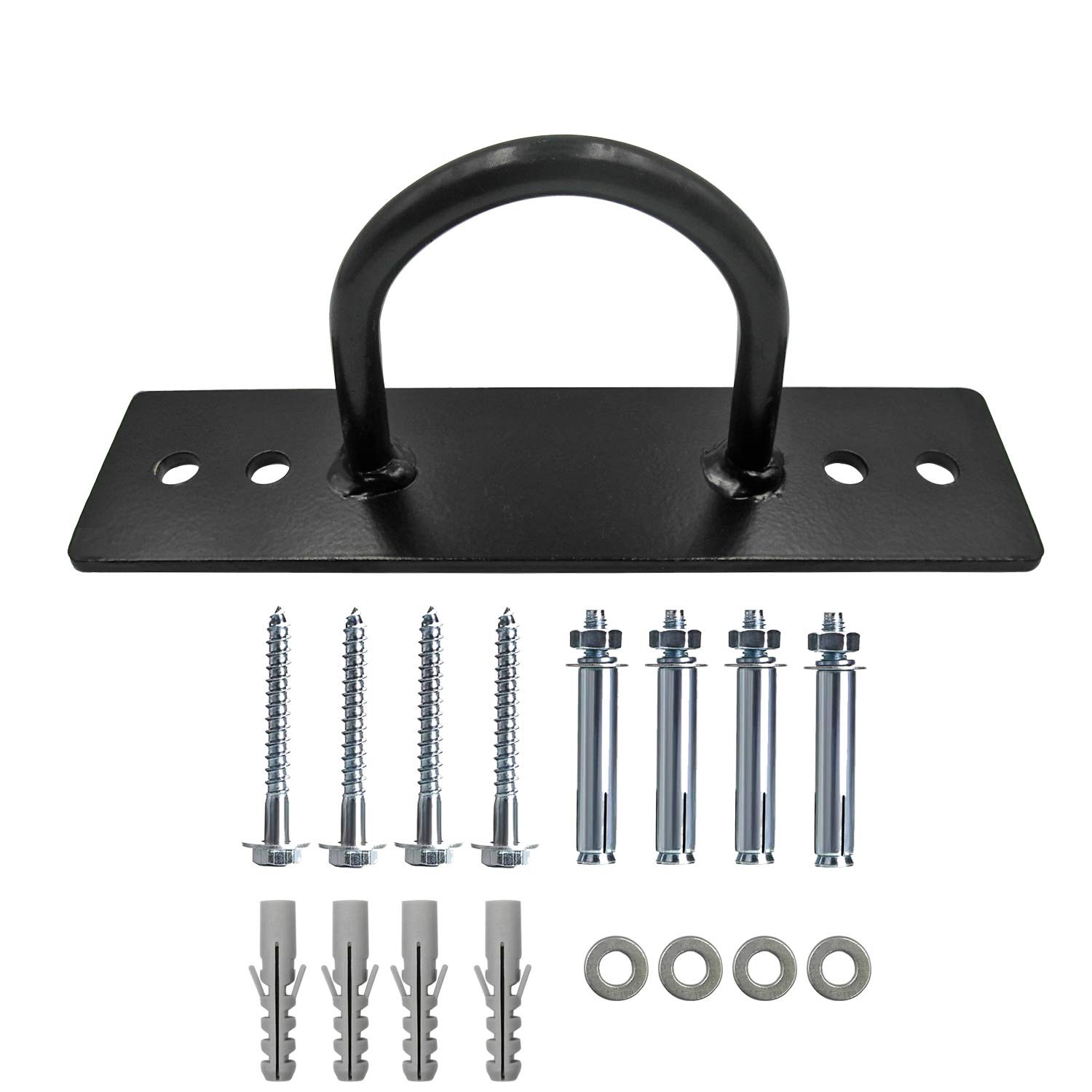 Photo 1 of Battle Ropes Anchor Kit, Battle Rope Wall Ceiling Mount Bracket Hook for Suspension Straps Crossfit Gymnastic Rings, Body Weight Strength Training Systems, Yoga Swings Hammocks, Boxing Equipment