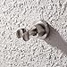 KES Solid Heavy Shower Head Bracket Holder Adjustable Wall Mount, Brushed SUS304 Stainless Steel, C214-BS