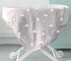 Manta super suave Mr. Wonderful para bebés- con pingüinos