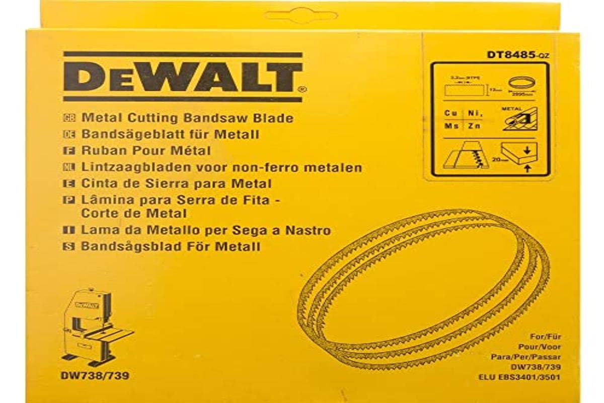 Dewalt DT8485-QZ DT8485-QZ-Hoja Sierra Cinta para Cortes Finos en Metal no Ferroso