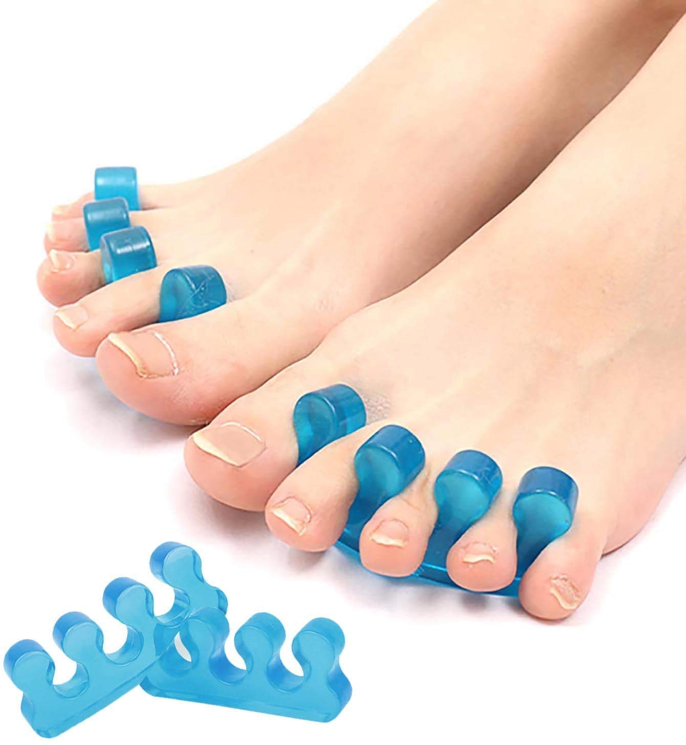 PEDIMEND Toe Separators and Toe Streightener for Relaxing Toes - Excellent for Treating Bunion, Overlapping & Crooked Toes Naturally - Great For Pedicure - Foot Care (2PCS PACK)