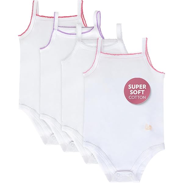 Amazon.com: ToBeInStyle Baby Girls' 4 Pack Overall One-Piece