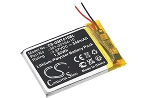 Cameron Sino Battery for Garmin Instinct Solar, STD-810G PN:Garmin 361-00136-10, 361-00164-00, 361-00164-10 340mAh / 1.32Wh