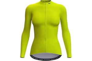 Wulibike Cycling Jersey Women Long Sleeve,Bicycle Biking Bike Shirts for Women with Pockets
