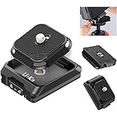 ULANZI UKA01 Quick Release Plate Kit, Arcac/F38 Interface Camera Quick Release Plate Mount Quick Setup w/ 1/4" to 3/8" Screw Thread Gimbles Sliders Tripods Adapter for Sony/Nikon/DJI/Fuji