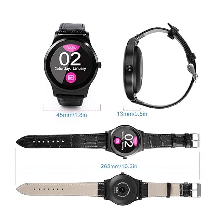 Funnyrunstore Bluetooth 4.0 Smart Watch MTK2502C 1.3 en ...