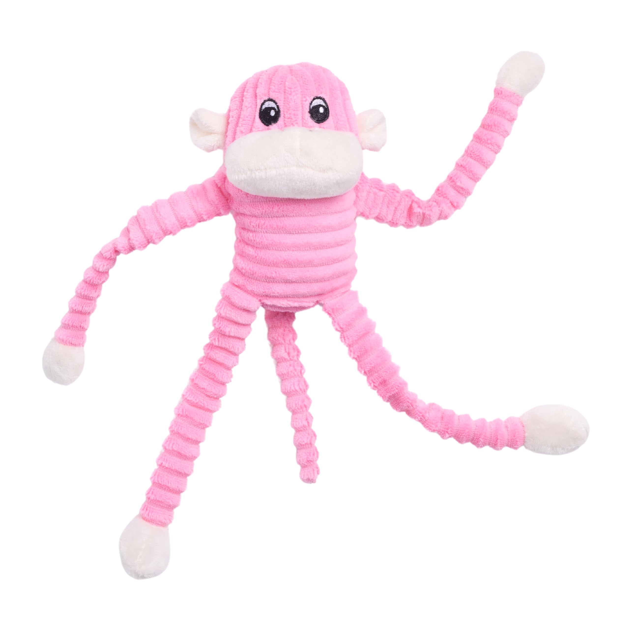 ZippyPaws Spencer Crinkle Monkey - Pink - Small