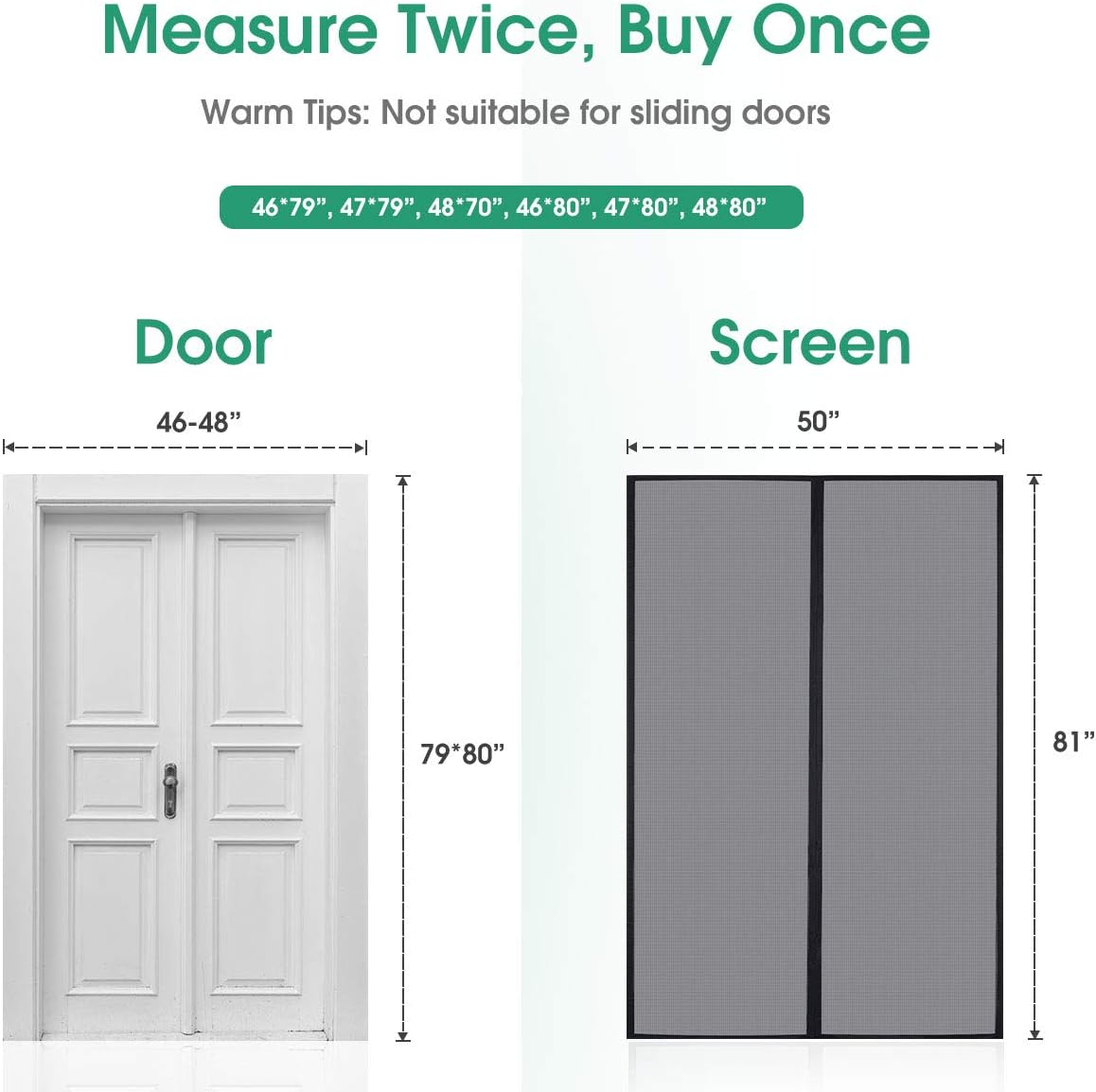 Auto Closer Fits Door Size Up To 36x96 Max Black Upgraded Version Magnet Patio Door With Full Frame Hook Loop Homitt Durable Fiberglass Mesh Curtain Magnetic Screen Door 38x97 Tools