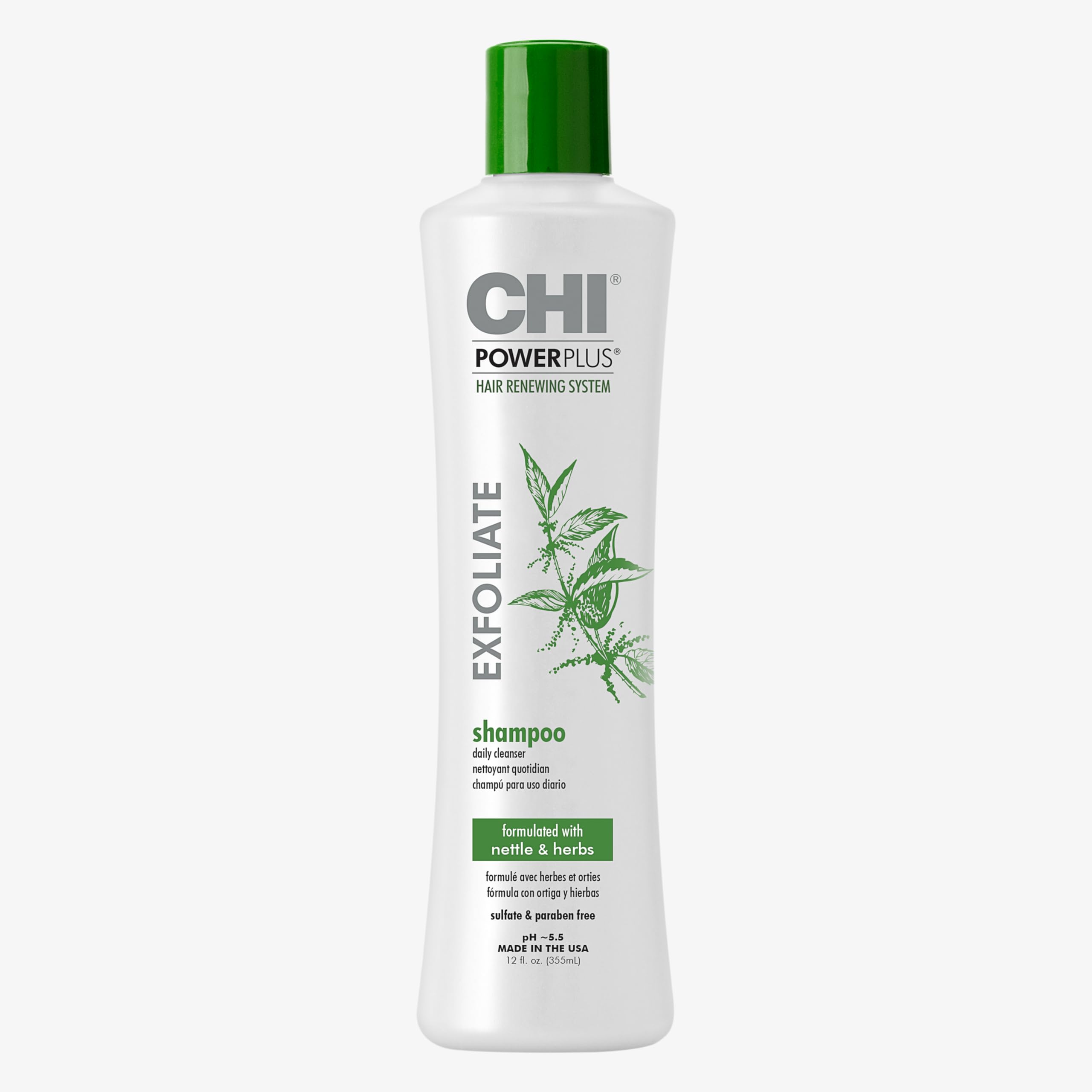 Chi Power Plus Exfoliate Shampoo, Hair Renewing System, 355 ml