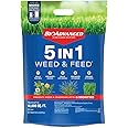BioAdvanced 5 In 1 Weed and Feed Lawn Fertilizer, Granules, 24 lb, 10,000 Sq Ft
