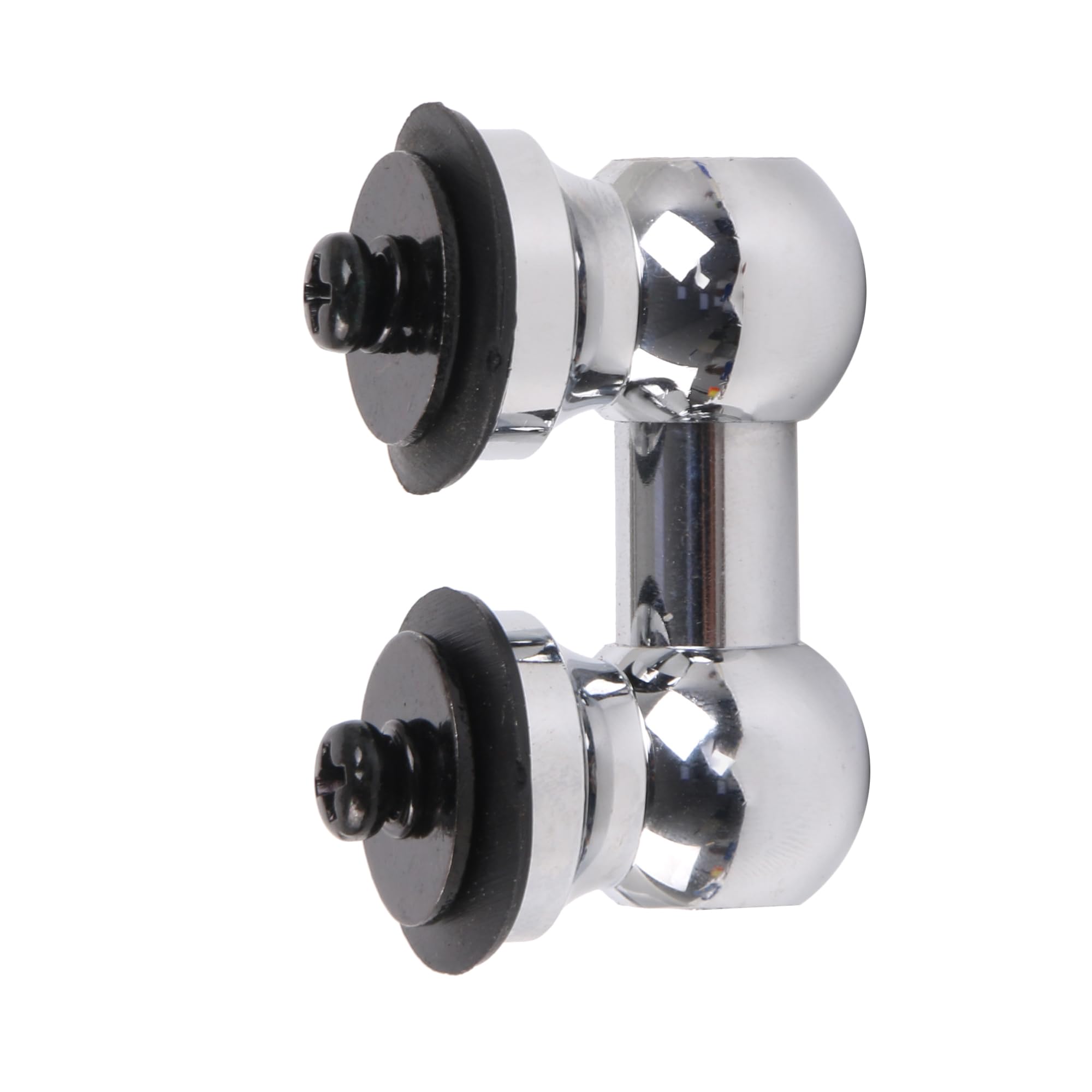 Yibuy Aluminum Snare Drum Lug Double End 1" 26mm Replacement for Music Lover Silver