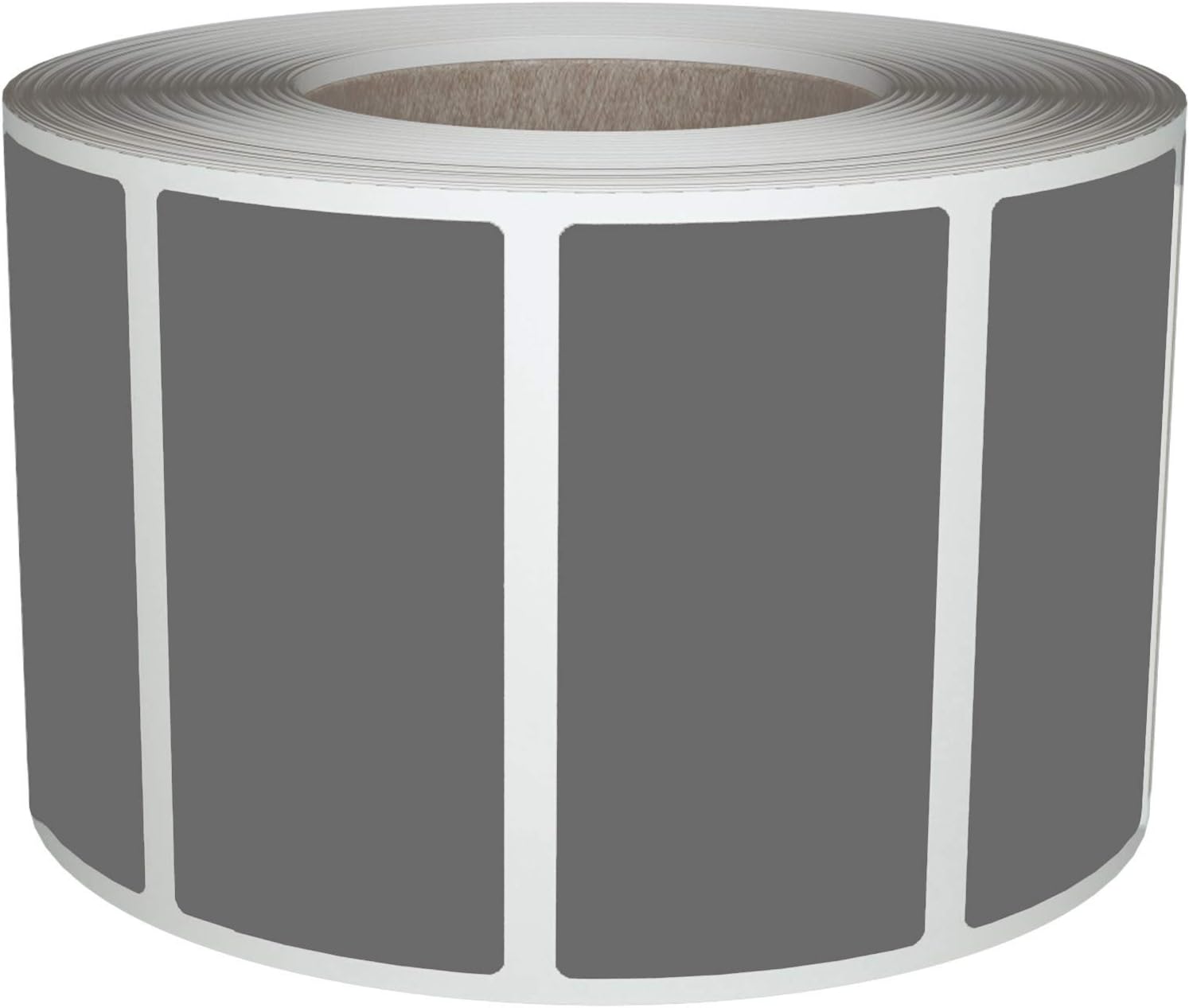 Royal Green Rectangle Grey Tab Stickers 40mm x 19mm (Approximately 4cm x 2 cm) Great for Office Use - 500 Pack