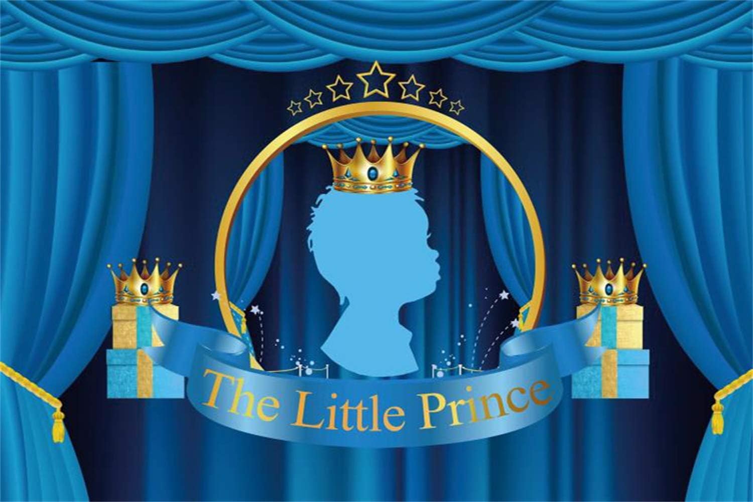 Amazon Com Laeacco 5x3ft Baby Boy Birthday Vinyl Photography