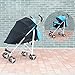 Stroller Cover Sun Canopy Extender Car Seat Sun Shade for Baby Strollers, Pushchairs, Prams and Buggies (Black)