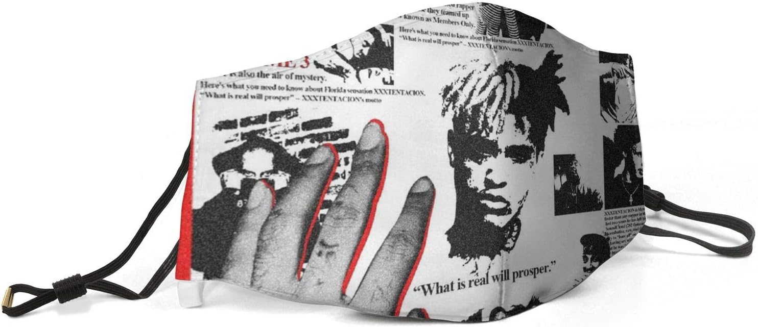 Unisex XXXTentacion-Members-Only- Dust Mask Adjustable Anti Pollution Mask Reusable Outdoor Mask