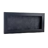 16x28 Shadow Box Frame Charcoal Gray Wood | with a