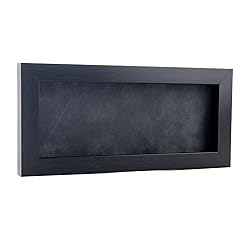 16x28 Shadow Box Frame Charcoal Gray Wood | with a