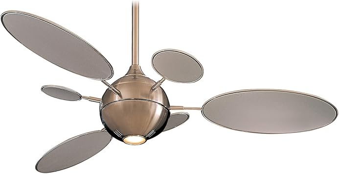 Minka Aire F596 Bn Downrod Mount 3 Nickel Blades Ceiling Fan With