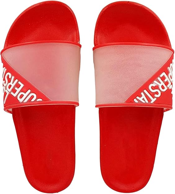 Amazon.com | Pampy Angel Superstar Slipper/Flip Flops for Women/Girls, Red, 40 (Euro) | Slippers