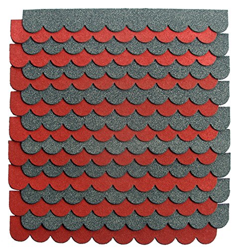 crash-marek Mini Dachschindeln,Anthrazit,Dachpappe,Vogelhäuser,Kaninchenstall,Holzgestell,Betonsäulenüberdeckung… – Bild 6