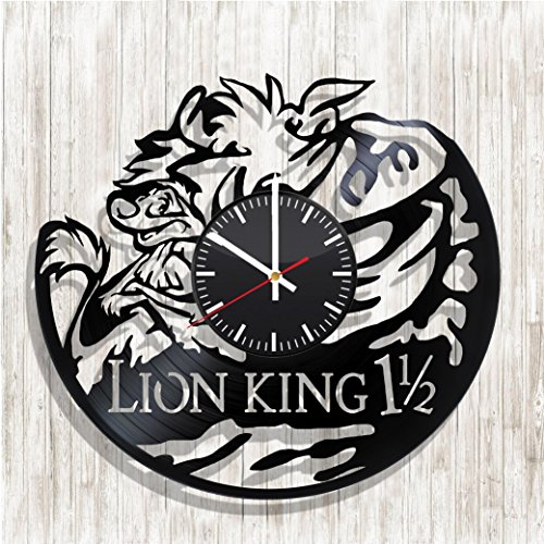 Design wall clock The Lion King made from real vinyl record, The Lion King decal, The Lion King poster, best gift for The Lion King fans, design art wall decor