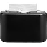 Multifold Paper Towel Dispenser Countertop - Compact Folded Paper Towel Holder for Kitchen/Bathroom, Black Space-Saving Design, Compatible with Marathon Folded Paper Towel