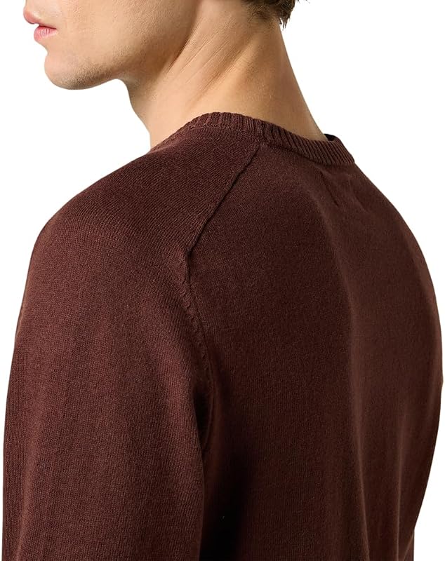 - Pull Homme - Coupe Regular - Knit Sweater - Acajou