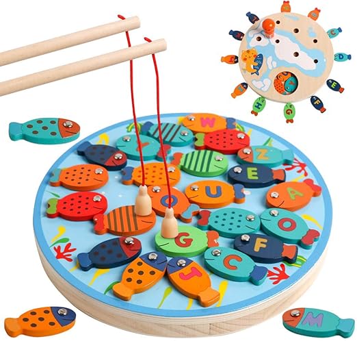 juego de pesca con imanes